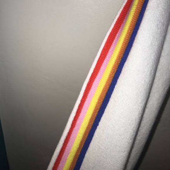 white long sleeve w/ rainbow detailing on the side - Picture 4 of 4
